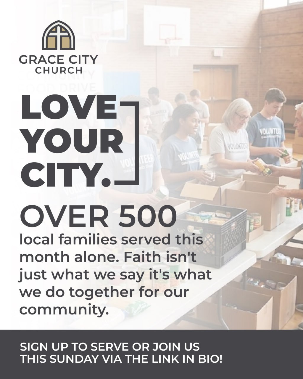 Love Your City community food drive